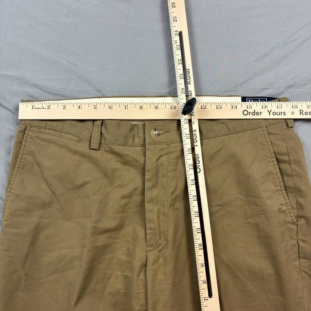 Polo Ralph Lauren Classic Fit Stretch Pants Khaki Tan Chino 35x31